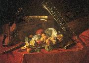 Cristoforo Munari Musical Instruments oil painting on canvas